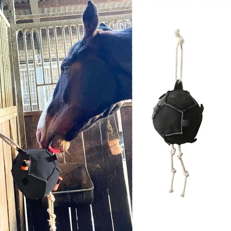 Horse Enrichment Toys Interactive Training Feeder Hay Ball Stall Toy For Horses For Goat Cow Sheep Livestock Cattle Barn Farm